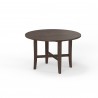 Alpine Furniture Arendal Round Table In Burnished Dark Oak - Front Side Angle