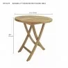 Bahama 27-inch Round Bistro Folding Table-7 - Bahama 27-inch Round Bistro Folding Table-7