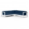 Newport Sectional in Spectrum Indigo, No Welt - Front Side Angle