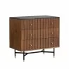 Sunpan Wellington Chest Black Marble - Front Side Angle - Sunpan Wellington Chest Black Marble - Front Side Angle