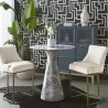 Sunpan Shelburne Counter Table - Marble Look Grey - Lifestyle