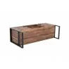 Crawford and Burke Norton 60" Reclaimed Wood and Metal TV Stand, Lower Angle - Crawford and Burke Norton 60" Reclaimed Wood and Metal TV Stand, Lower Angle