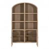 Essentials for Living Cane Storage Bookcase - Front Angle (Cabinet Opened)