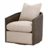 LiveSmart Gellar-Jute, Matte Brown Oak & Cane - Front Side Angle