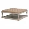 Essentials for Living Townsend Tufted Upholstered Coffee Table - Front Side Angle - Essentials for Living Townsend Tufted Upholstered Coffee Table - Front Side Angle