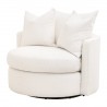 Essentials for Living Lourne Petite Swivel Sofa Chair - Front Side Angle