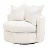 Essentials for Living Lourne Petite Swivel Sofa Chair - Front Side Angle - Essentials for Living Lourne Petite Swivel Sofa Chair - Front Side Angle