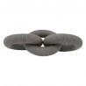 Essentials for Living Crew Rope Link in Dove Flat Rope - Front Angle