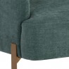 Sunpan Lorilyn Lounge Chair - Danny Sage Green - Seat Closeup Angle