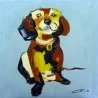 Happy Dog Wall Art - Happy Dog Wall Art