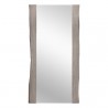 Sunpan Fontana Floor Mirror in Grey - Front Angle