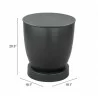 Baku Side Table Black - Table Dimensions - Baku Side Table Black - Table Dimensions