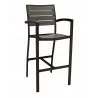 Aluminum Barstool - Black Gray - Aluminum Barstool - Black Gray
