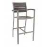 Aluminum Barstool - Black Gray