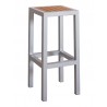 Aluminum Barstool - BAL-5602-BB - Silver