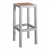 Aluminum Barstool - BAL-5602-BB - Silver - Aluminum Barstool - BAL-5602-BB - Silver