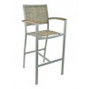 Aluminum Barstool - Dark Basket