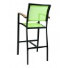 Aluminum Barstool - Key Lime - Back