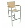 Aluminum Barstool - Brown - Aluminum Barstool - Brown