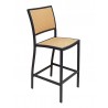 Aluminum Barstool - Brown