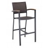 Aluminum Barstool - Black Java