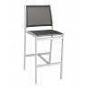 Aluminum Barstool - Silver Black