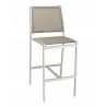 Aluminum Barstool - Silver Mocha - Aluminum Barstool - Silver Mocha