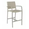 Aluminum Barstool - BAL-5725A - Gray - Aluminum Barstool - BAL-5725A - Gray