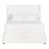 Essentials For Living Balboa Queen Bed in LiveSmart Peyton Pearl and Natural Gray - Front - Essentials For Living Balboa Queen Bed in LiveSmart Peyton Pearl and Natural Gray - Front