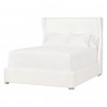 Essentials For Living Balboa Queen Bed in LiveSmart Peyton Pearl and Natural Gray - Angled