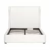 Essentials For Living Balboa Queen Bed in LiveSmart Peyton Pearl and Natural Gray - Front without Cushion - Essentials For Living Balboa Queen Bed in LiveSmart Peyton Pearl and Natural Gray - Front without Cushion