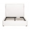 Essentials For Living Balboa Queen Bed in LiveSmart Peyton Pearl and Natural Gray - Front without Cushion