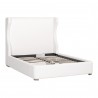 Essentials For Living Balboa Queen Bed in LiveSmart Peyton Pearl and Natural Gray - Angled without Cushion