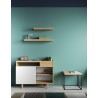 TemaHome Balda 60 Cm Hanging Wall Shelf in Walnut - Lfiestyle 2