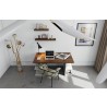 TemaHome Multi 63'' Table Top With Storage Legs in Walnut Top & Pure White Legs - Lifestyle Top View