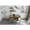 TemaHome Multi 63'' Table Top With Storage Legs in Walnut Top & Pure White Legs - Lifestyle Top View - TemaHome Multi 63'' Table Top With Storage Legs in Walnut Top & Pure White Legs - Lifestyle Top View