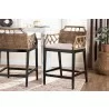 bali & pari Abiel Natural Rattan Counter Stool with Arms and Removable Cushion - lifestyle - bali & pari Abiel Natural Rattan Counter Stool with Arms and Removable Cushion - lifestyle