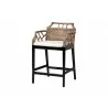 bali & pari Abiel Natural Rattan Counter Stool with Arms and Removable Cushion - angled - bali & pari Abiel Natural Rattan Counter Stool with Arms and Removable Cushion - angled