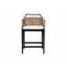bali & pari Abiel Natural Rattan Counter Stool with Arms and Removable Cushion - front - bali & pari Abiel Natural Rattan Counter Stool with Arms and Removable Cushion - front