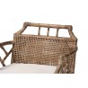 bali & pari Abiel Natural Rattan Counter Stool with Arms and Removable Cushion - top