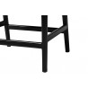 bali & pari Abiel Natural Rattan Counter Stool with Arms and Removable Cushion - leg