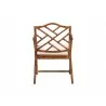 bali & pari Aella Marbled Tortoise Natural Rattan Dining Chair - back - bali & pari Aella Marbled Tortoise Natural Rattan Dining Chair - back