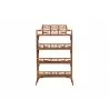 bali & pari Aleya Marbled Tortoise Natural Rattan Display Shelf - front - bali & pari Aleya Marbled Tortoise Natural Rattan Display Shelf - front