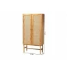 Baxton Studio bali & pari Augusto Teak Wood Cabinet - Dimes - Baxton Studio bali & pari Augusto Teak Wood Cabinet - Dimes
