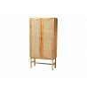 Baxton Studio bali & pari Augusto Teak Wood Cabinet - Angled - Baxton Studio bali & pari Augusto Teak Wood Cabinet - Angled