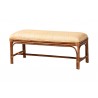 bali & pari Belen Marbled Tortoise Natural Rattan Bench - angled - bali & pari Belen Marbled Tortoise Natural Rattan Bench - angled