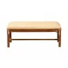 bali & pari Belen Marbled Tortoise Natural Rattan Bench - front - bali & pari Belen Marbled Tortoise Natural Rattan Bench - front