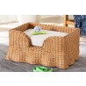 bali & pari Belita Natural Rattan Pet Bed with Scalloped Base - lifestyle - bali & pari Belita Natural Rattan Pet Bed with Scalloped Base - lifestyle