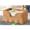 bali & pari Belita Natural Rattan Pet Bed with Scalloped Base - lifestyle - bali & pari Belita Natural Rattan Pet Bed with Scalloped Base - lifestyle