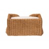bali & pari Belita Natural Rattan Pet Bed with Scalloped Base - back - bali & pari Belita Natural Rattan Pet Bed with Scalloped Base - back